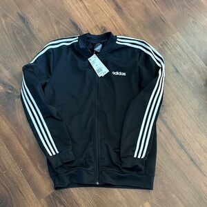 Adidas Black Jacket with White Accents